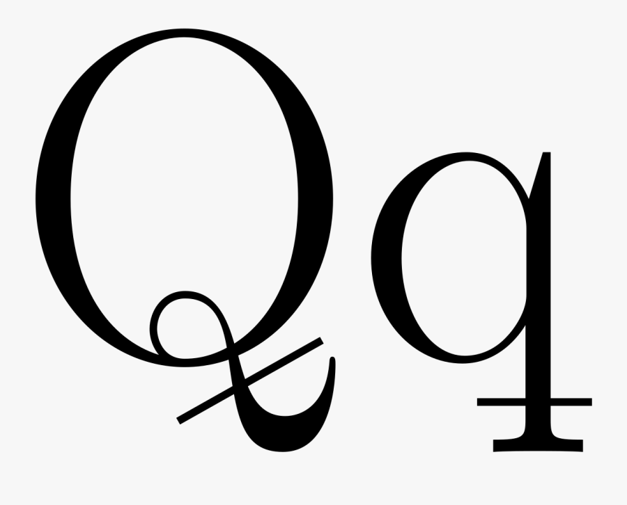 Lowercase Q With Line, Transparent Clipart