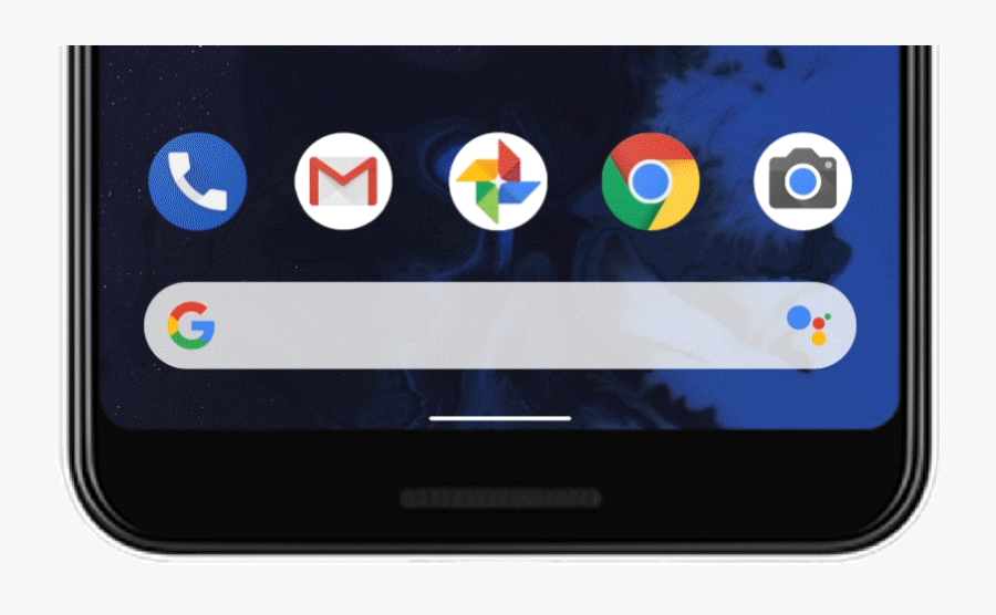 Android Q Gesture Navigation, Transparent Clipart