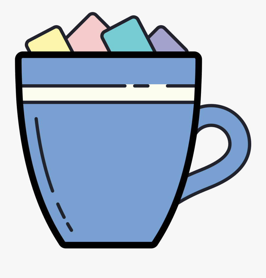 Hot Chocolate With Marshmallows Icon - Marshmallow, Transparent Clipart