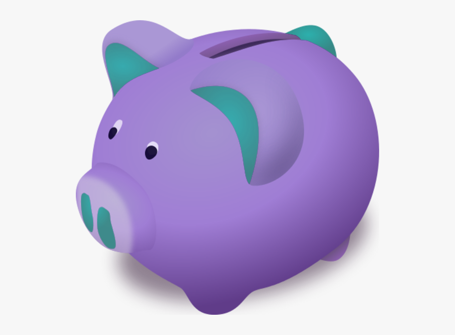 Piggy Bank Clip Art 2 Wikiclipart - Violet Piggy Bank Clip Art, Transparent Clipart