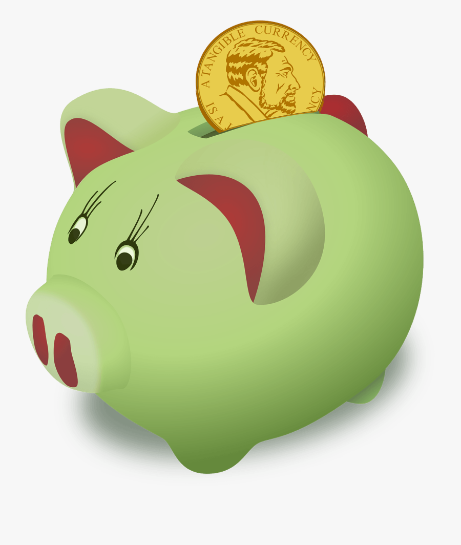 Free Piggy Bank Clip Art - Finance Clipart, Transparent Clipart