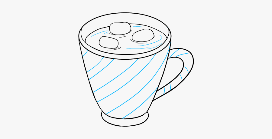 Hot Chocolate Clipart Comfort Food - Simple Drawing Hot Chocolate, Transparent Clipart