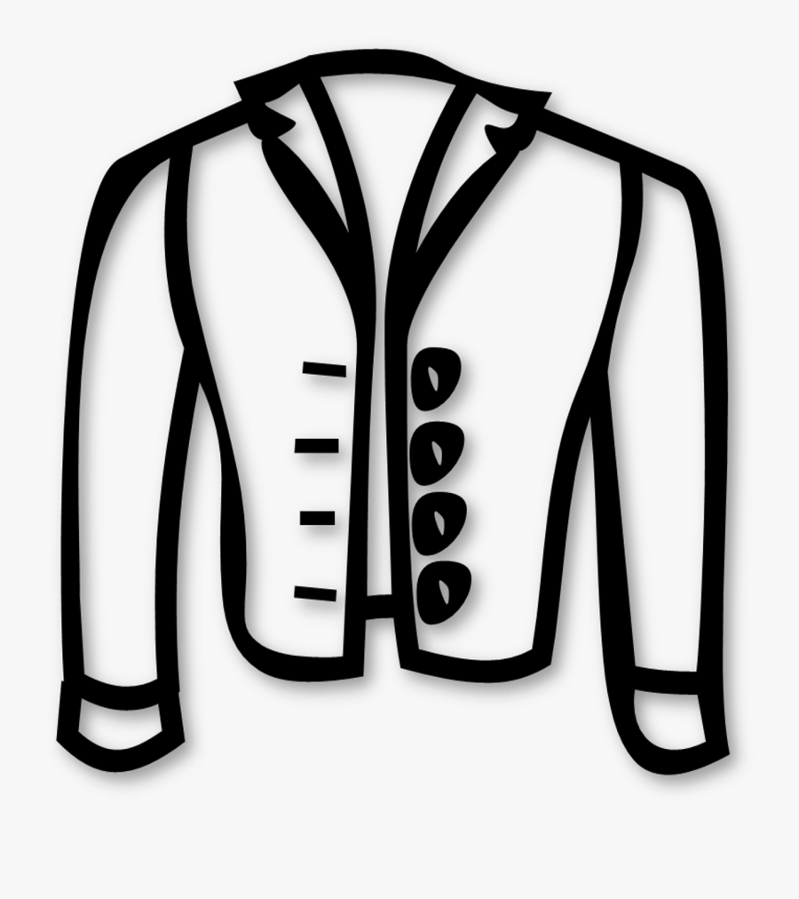 Clipart Colouring Images Of Jacket, Transparent Clipart