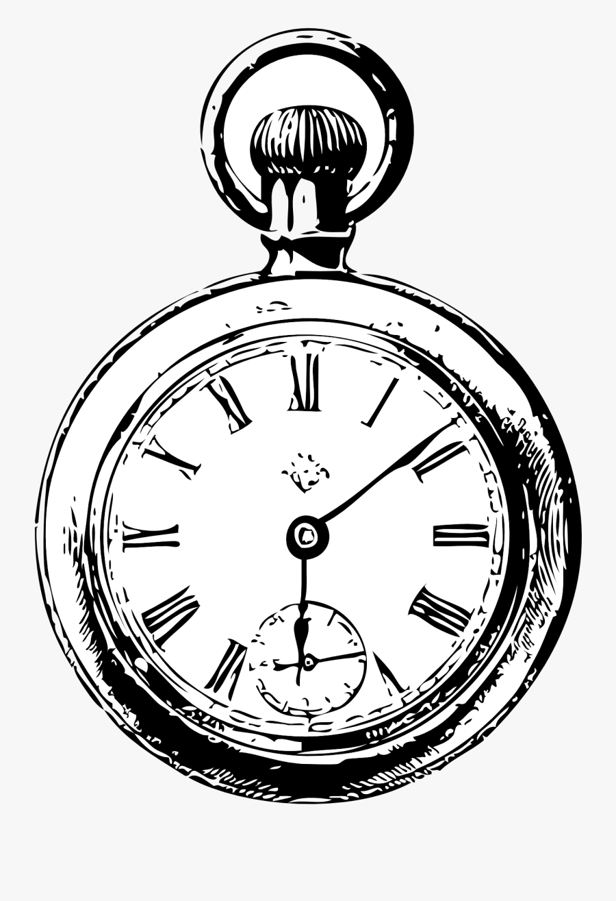 Drawn Clock Tim Burton - Alice In Wonderland Clock Png, Transparent Clipart