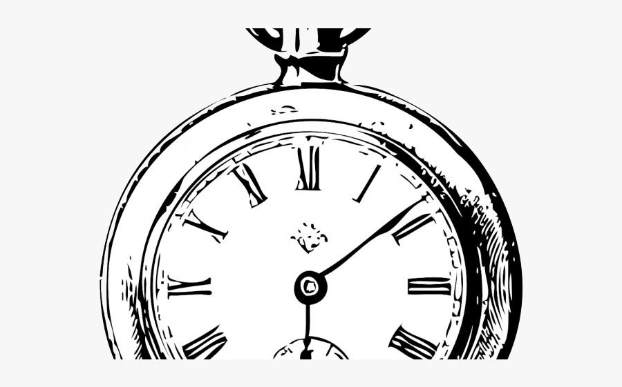 Simple Pocket Watch Tattoo, Transparent Clipart