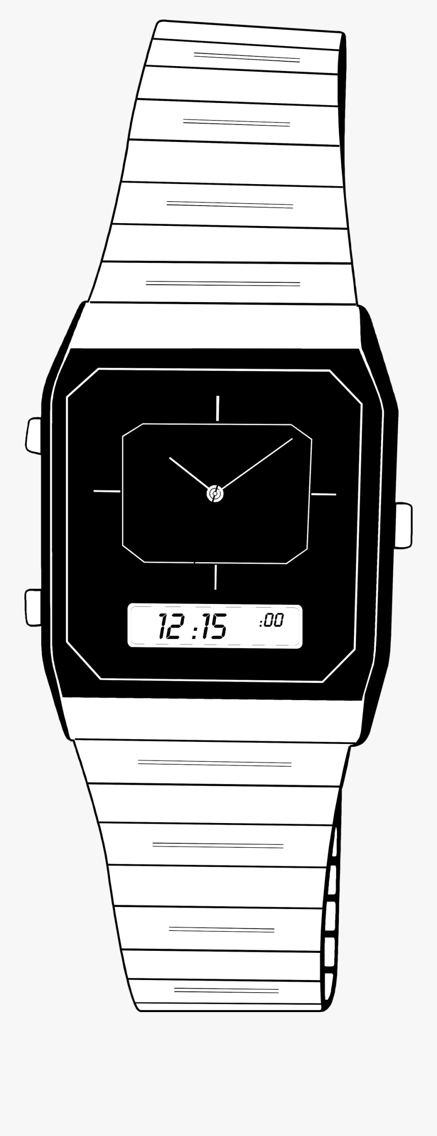 Digital Wrist Watch Clipart - Analog Watch, Transparent Clipart