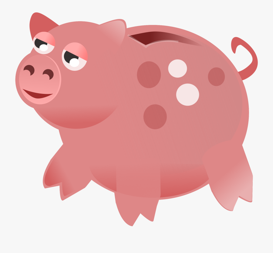 Piggy Bank Clip Arts - Piggy Bank, Transparent Clipart
