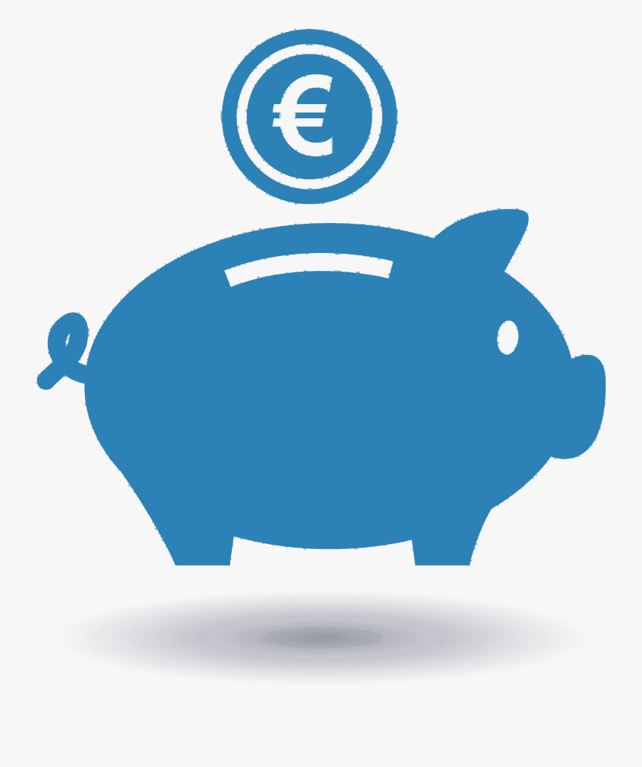 Free Download Euro Icon Clipart Computer Icons Royalty-free - Piggy Bank Icon Red, Transparent Clipart