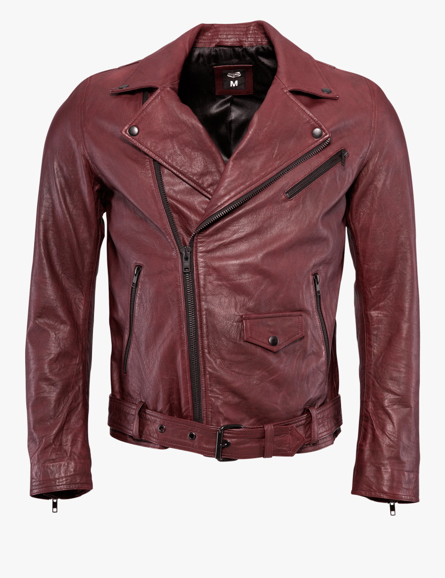 Red Leather Jacket Transparent Png - Leather Jacket Hd Download, Transparent Clipart