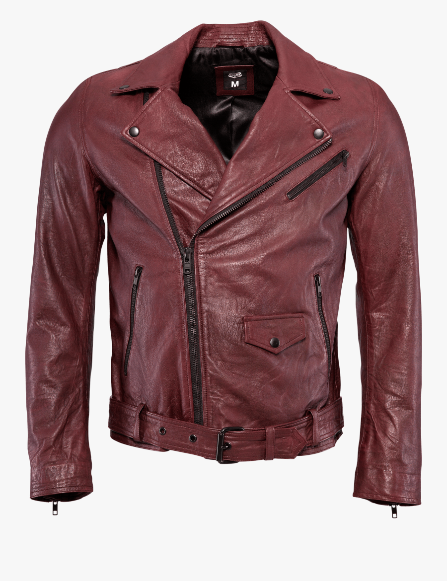 Red Leather Jacket Transparent Png - Leather Jacket Hd Download , Free ...