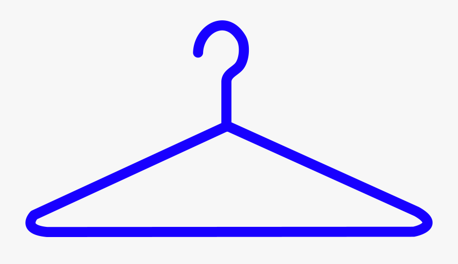 Coat Hanger Blue Clip Art - Blue Hanger Clipart, Transparent Clipart