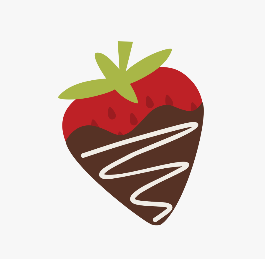 Chocolate Strawberry Clipart - Chocolate Covered Strawberries Drawing, Transparent Clipart