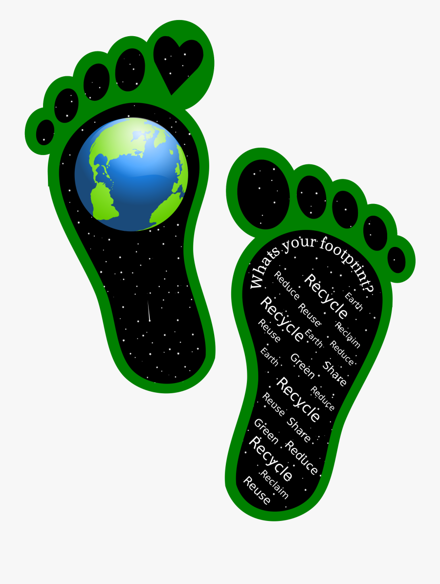 Earth Footprints - Clipart Footprint On Earth, Transparent Clipart