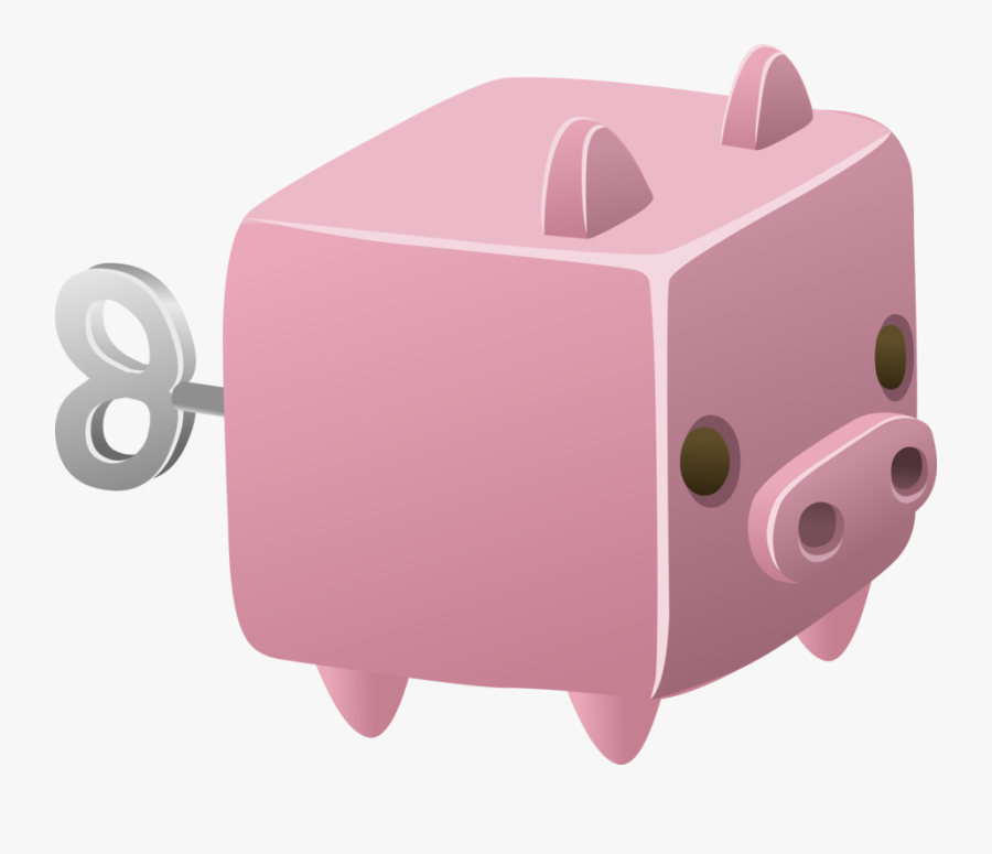 Pink,piggy Bank,pig - Sparschwein Lustig Clipart Vektor, Transparent Clipart
