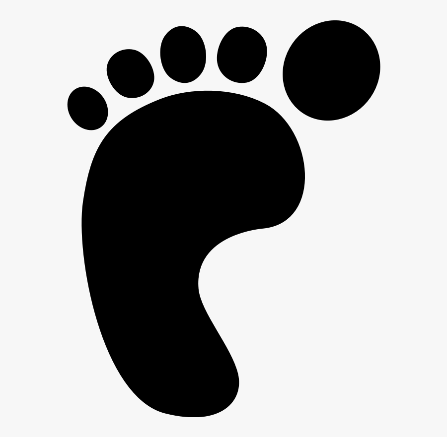 Left Footprint - Left Foot Clip Art, Transparent Clipart