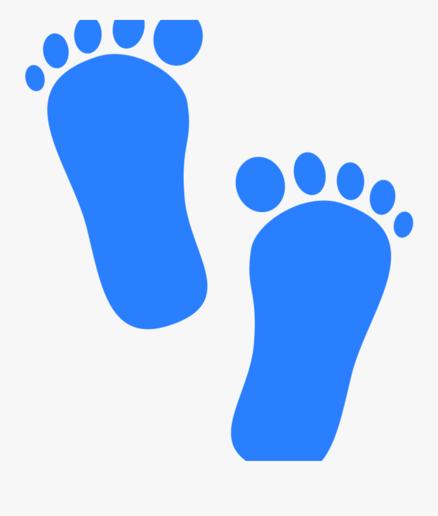 Footprint Clipart Images 19 Blue Ba Footprints Image - Clipart Foot Prints, Transparent Clipart