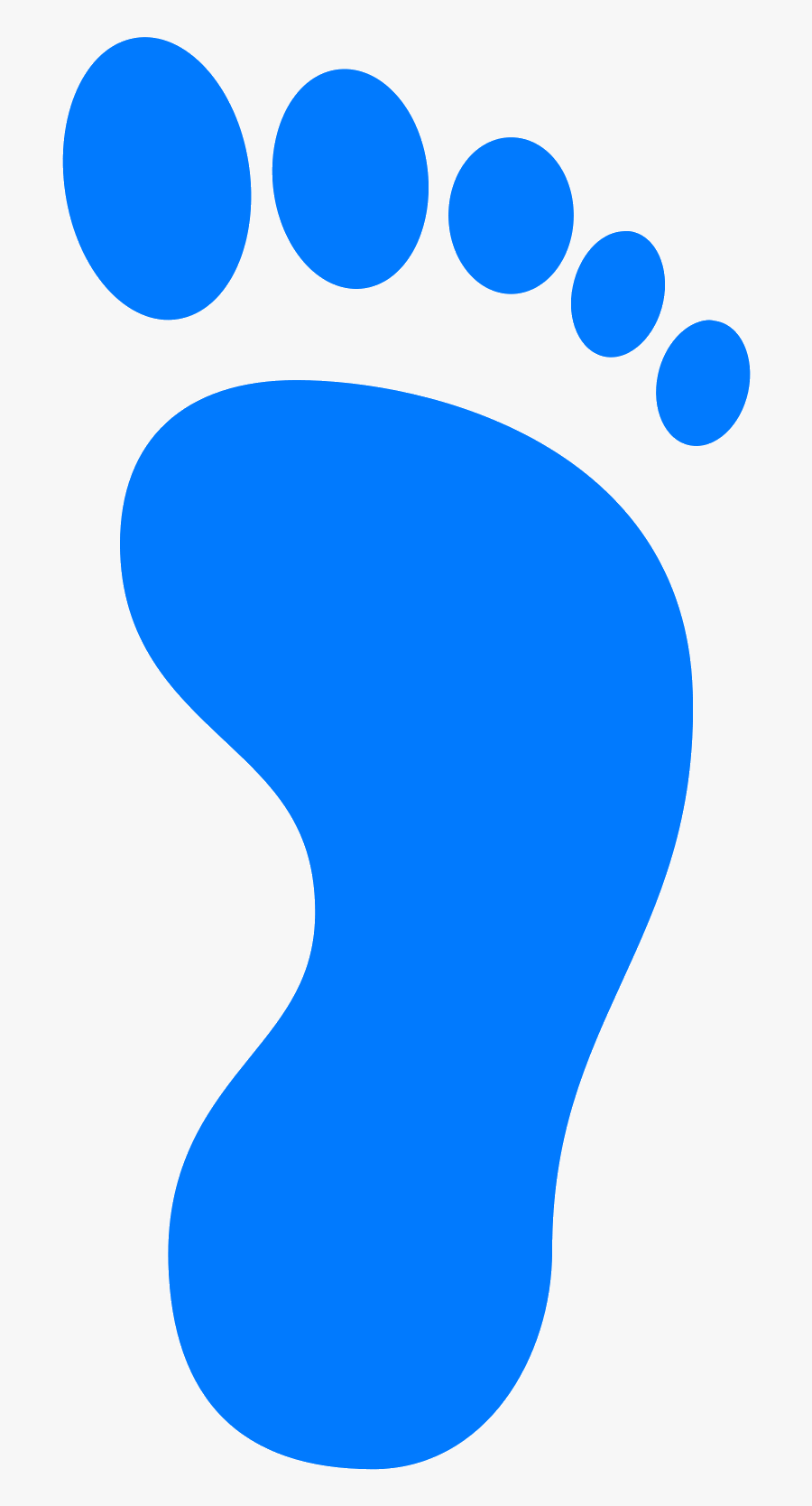 Blue Footprint Png - Foot Print Clip Art, Transparent Clipart