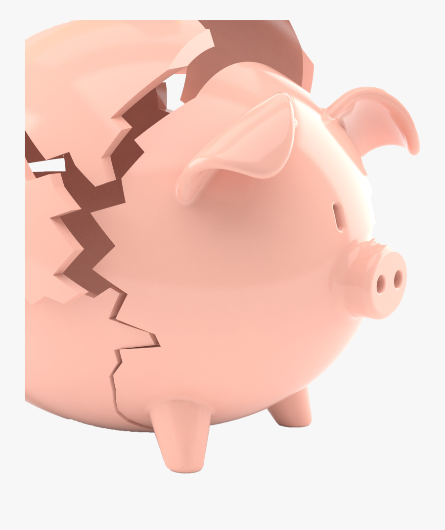 Hd Broken Piggy Bank Hyperlinked To Rates Comparison - Domestic Pig, Transparent Clipart