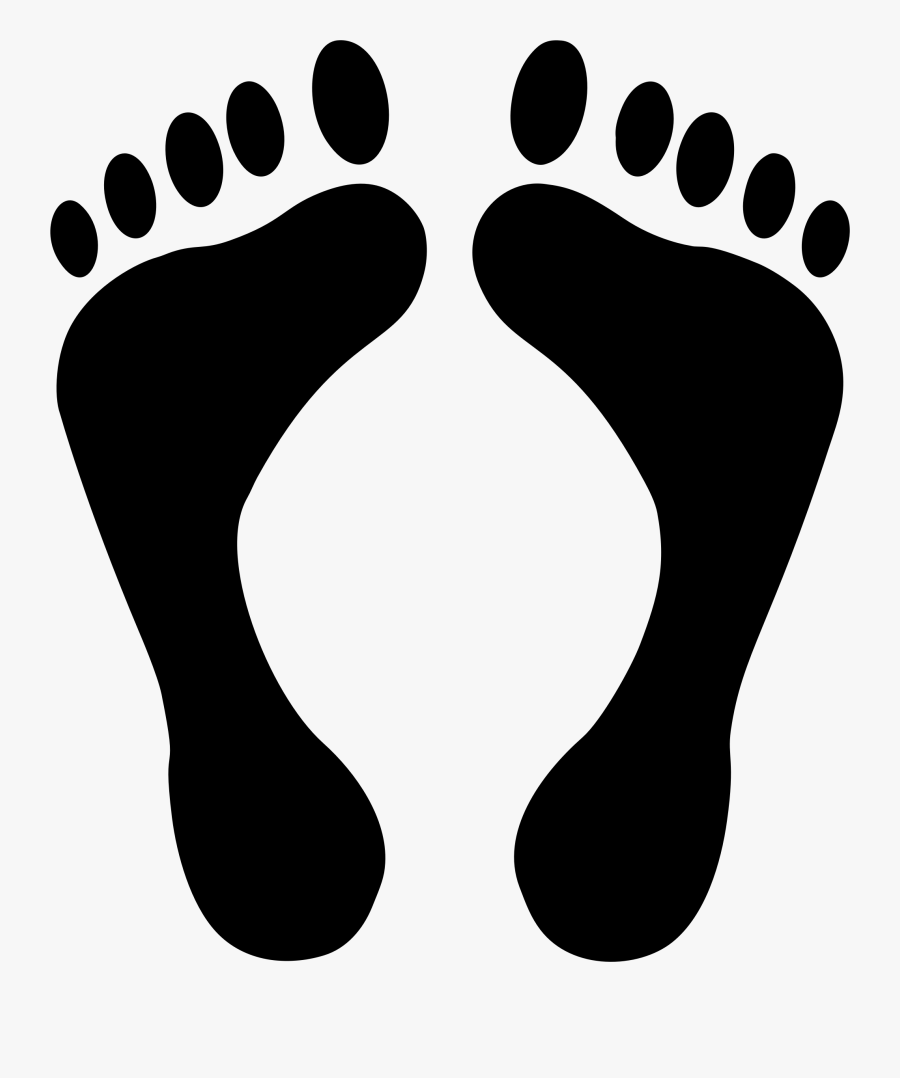Big Image Png - Silhouette Footprints, Transparent Clipart