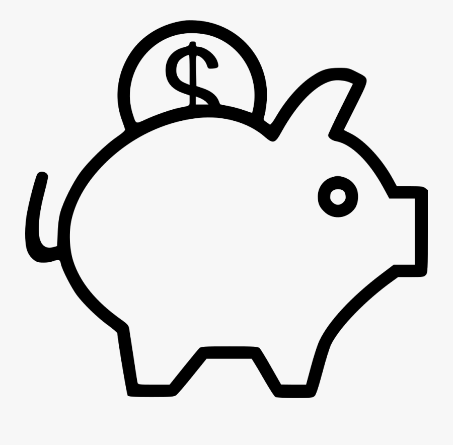 Piggy Bank Comments - Transparent Background Piggy Bank Icon Png, Transparent Clipart