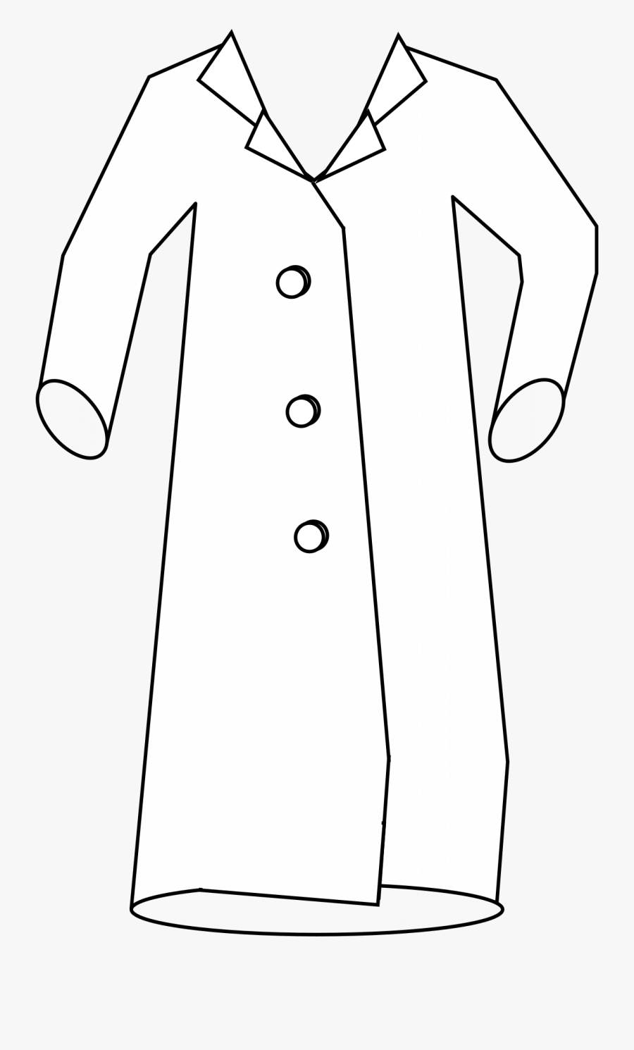 Suit Jacket Clipart With Transparent Background - Lab Coat Png Clipart, Transparent Clipart