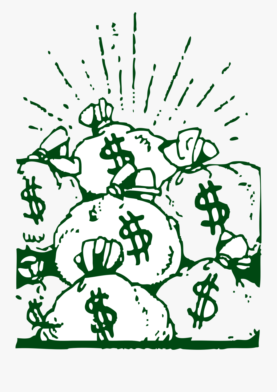 Money Bags Clipart - Money Bags, Transparent Clipart