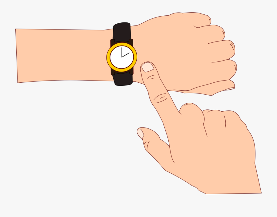 Thumb,hand,joint - Watch On Hand Clipart, Transparent Clipart