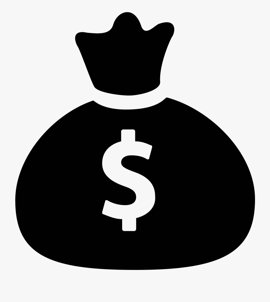 Transparent Money Bag Clipart - Money Bag Icon Png, Transparent Clipart