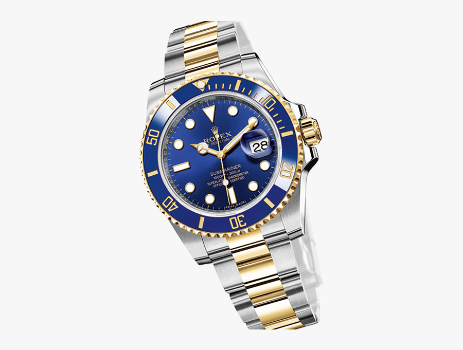 Ii Watch Rolex Submariner Master Diving Gmt Clipart - Rolex Submariner Blue And Black Bezel, Transparent Clipart