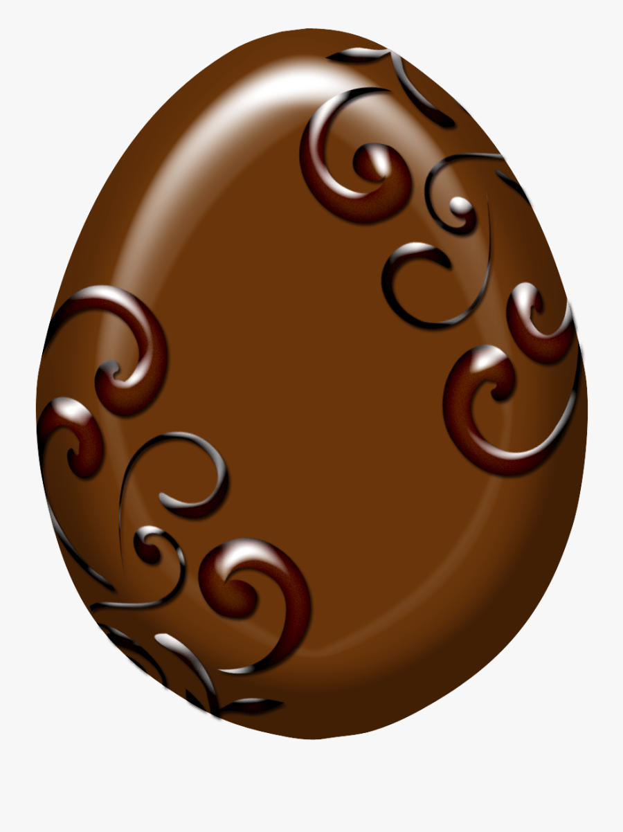 Ornate Chocolate Egg Transparent Png - Chocolate Easter Egg Png, Transparent Clipart
