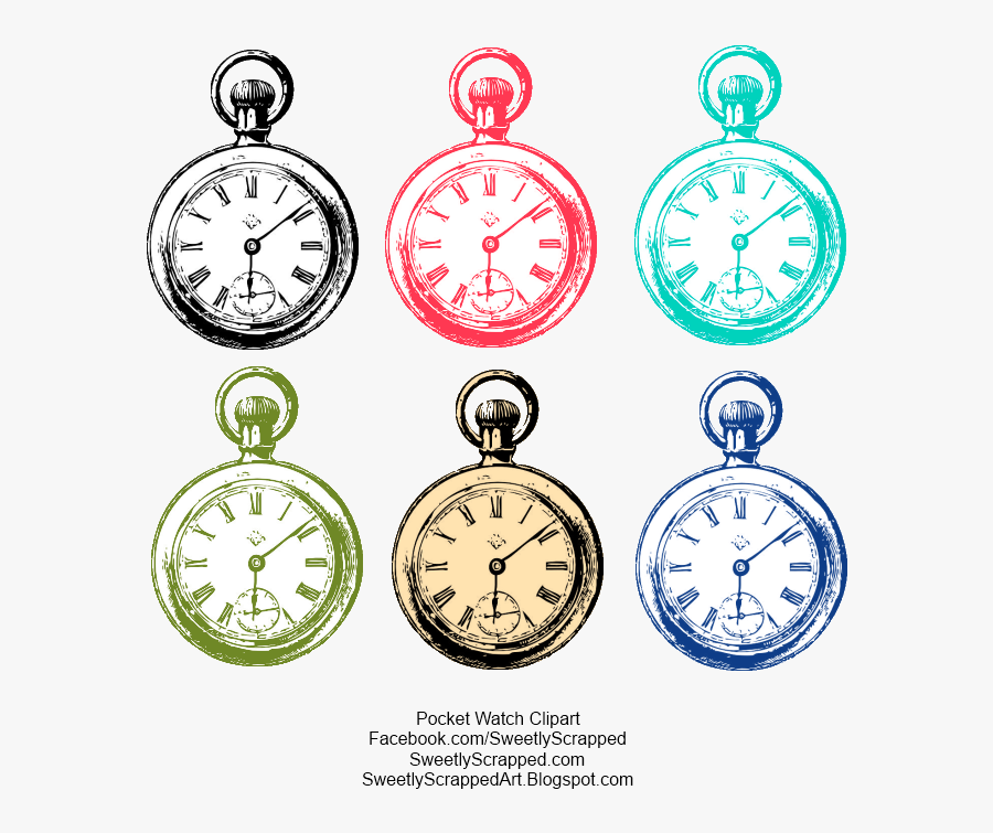 Pocket Watch Clip Art, Transparent Clipart