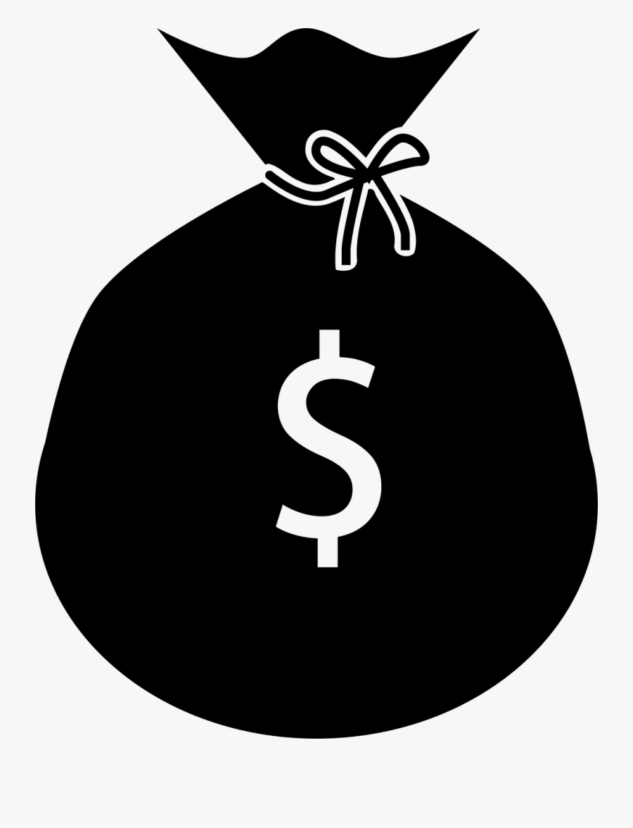 Money Bag Images - Black And White Money Clipart Transparent Background, Transparent Clipart