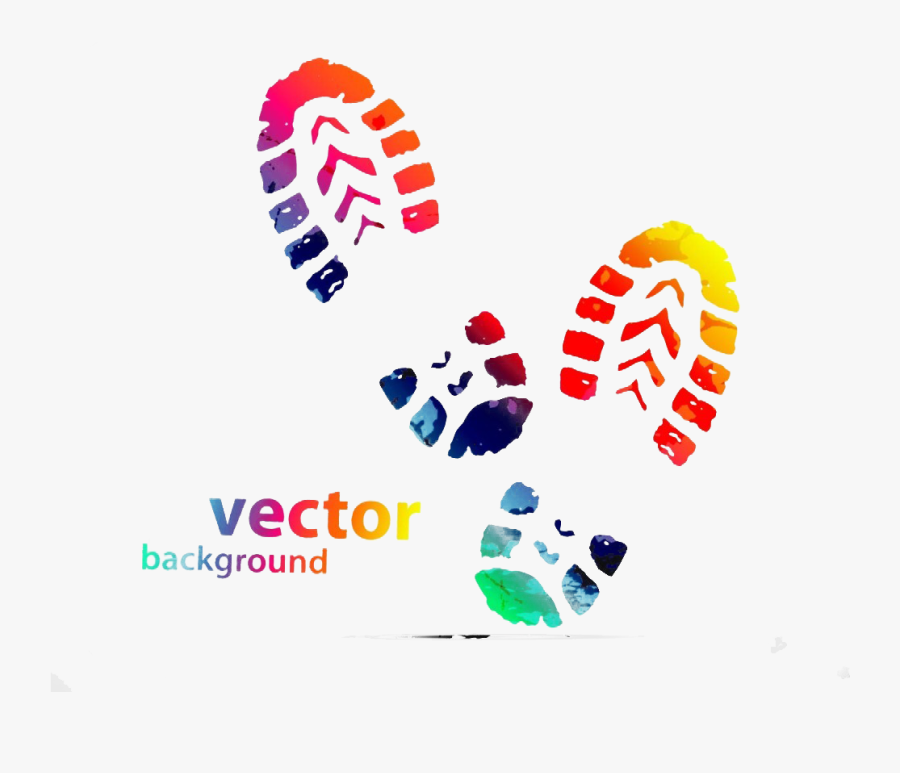Clip Art Library Download Converse Vector Footprint - Abstract Shoes Background, Transparent Clipart