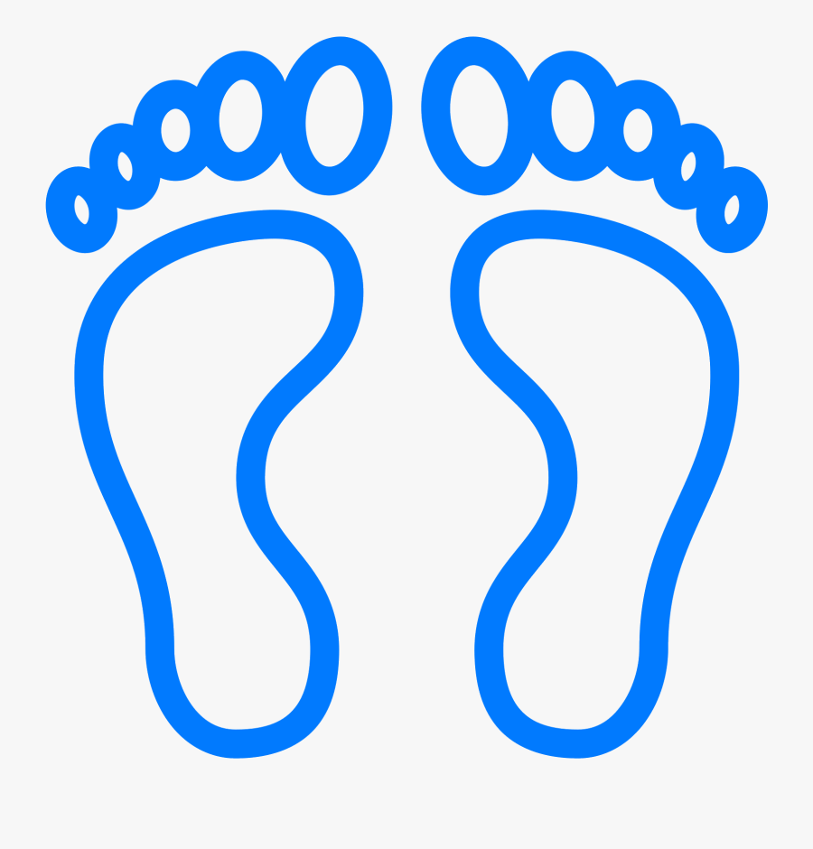 Human Footprints Icon - Footprint Left And Right, Transparent Clipart