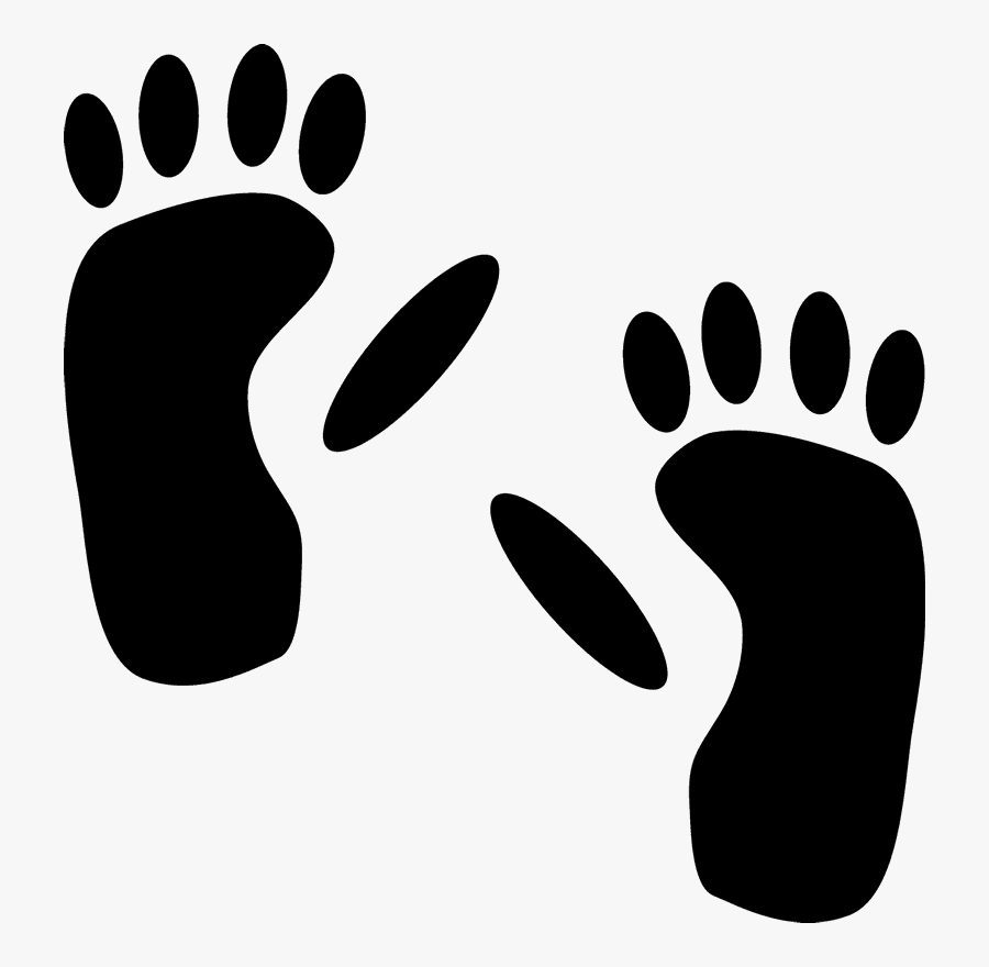 Track Clipart Footprint - Gorilla Footprint, Transparent Clipart