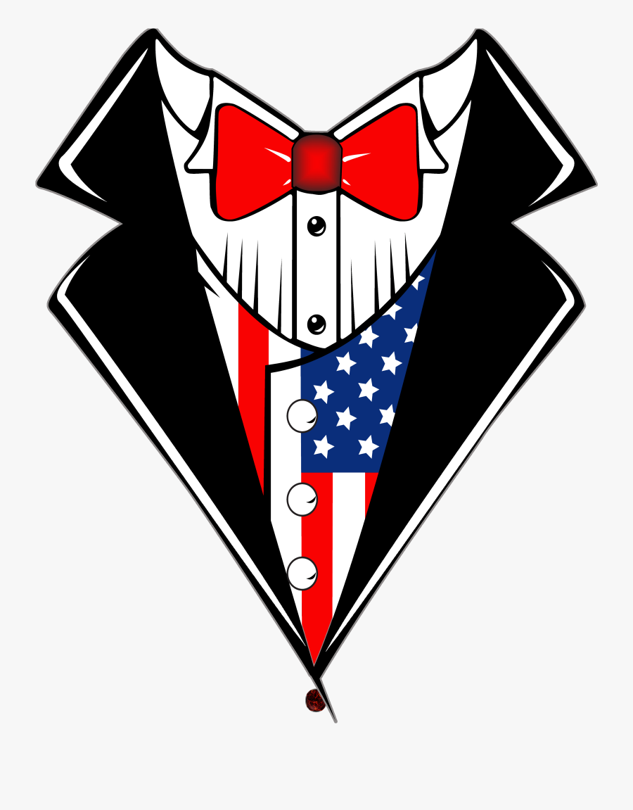 Suit Clipart Tye - Transparent Flag Bow Tie Clipart, Transparent Clipart