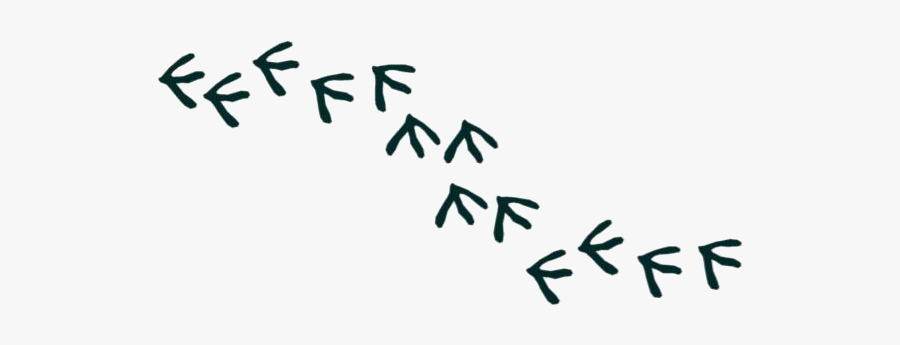 Chicken Footprints Png Transparent Images - Calligraphy, Transparent Clipart
