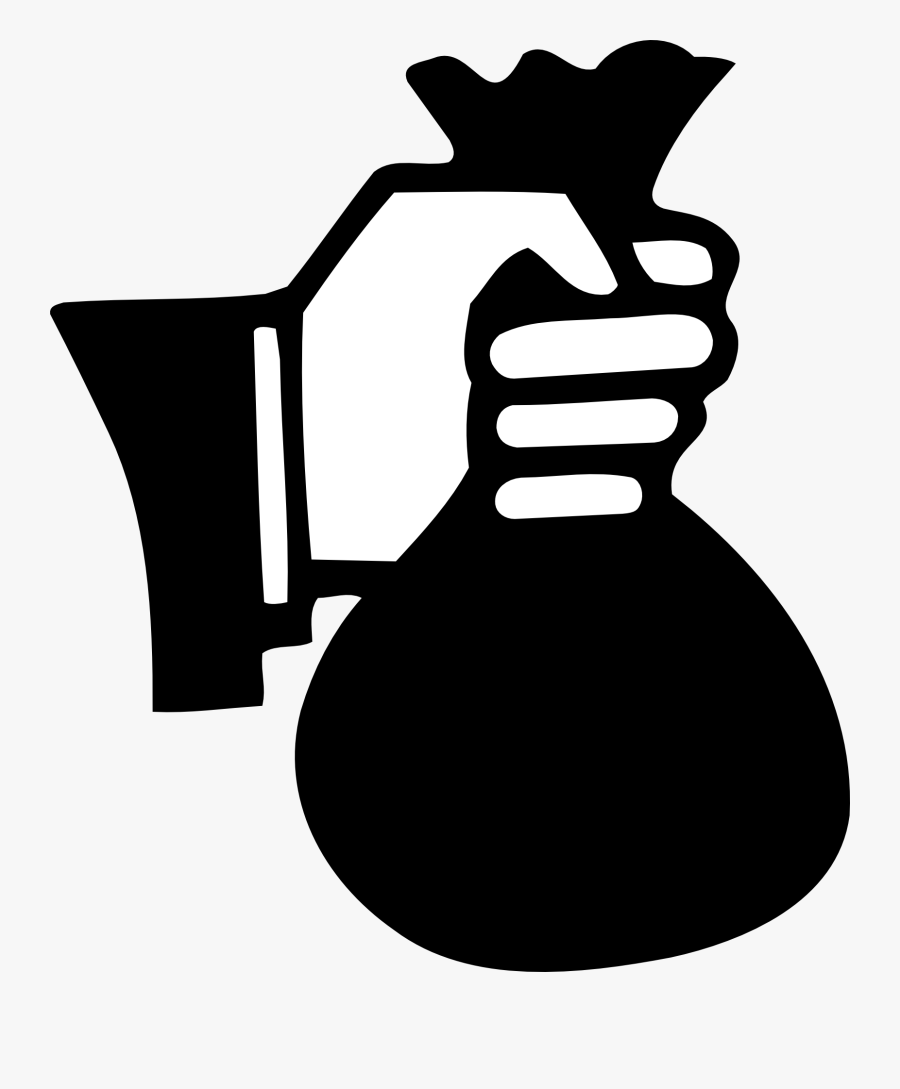 Pocket Clipart Lack Money - Money Bag Silhouette Png, Transparent Clipart