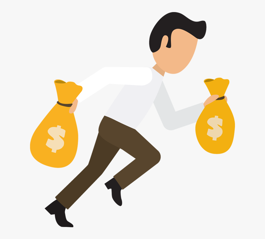 1designshop - Man With Money Bag Png, Transparent Clipart