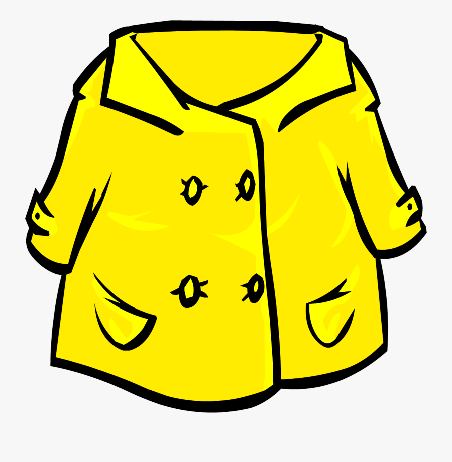 Graphic Royalty Free Stock Raincoat Club Penguin Wiki - Rain Jacket Clipart Png, Transparent Clipart