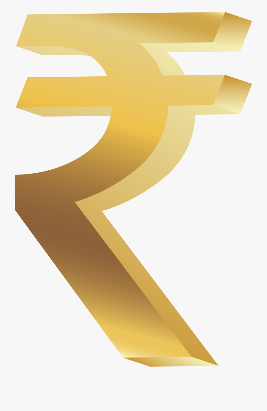 Coin Clipart Sack - Rupee Symbol 3d Png, Transparent Clipart