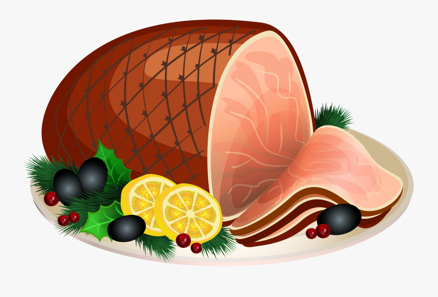 Christmas Ham Transparent Png Clip Art Image - Ham Clipart, Transparent Clipart