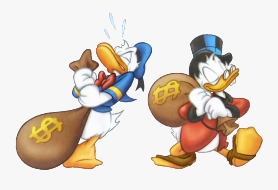 Character Clipart Money - Scrooge Mcduck Money Bag, Transparent Clipart