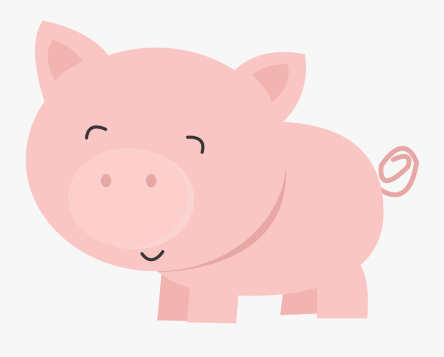 Fat Clipart Piggy Bank - Porco Fazendinha Png, Transparent Clipart