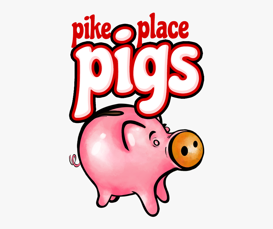 Pike Place Pigs, Transparent Clipart
