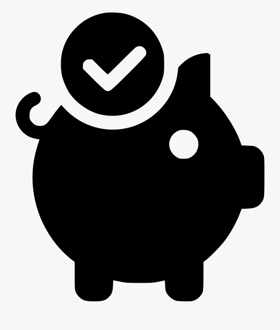 Transparent Piggy Bank Icon Png - Savings Nounproject, Transparent Clipart