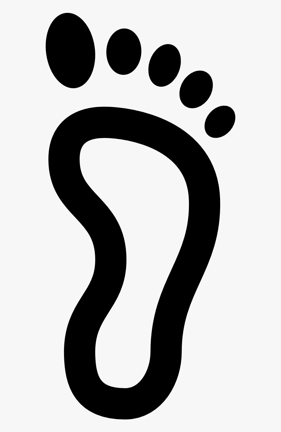 Vector Black And White Library Footprints Transparent, Transparent Clipart