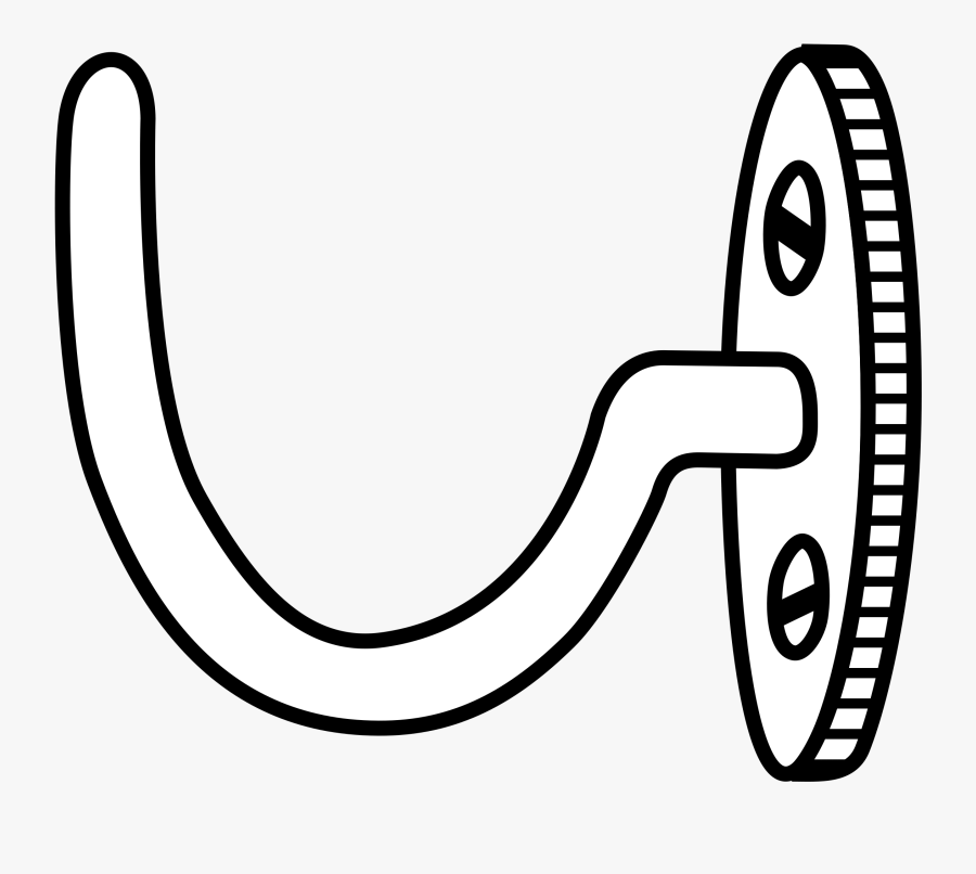 Clipart - Hook Clipart Black And White, Transparent Clipart
