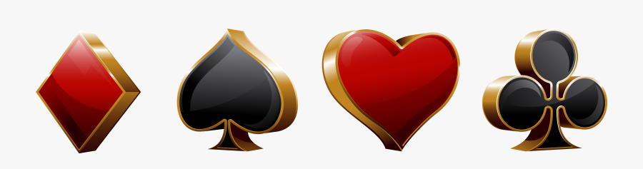 Playing Cards Suits Png Clipart - Poker Card Logo Png, Transparent Clipart