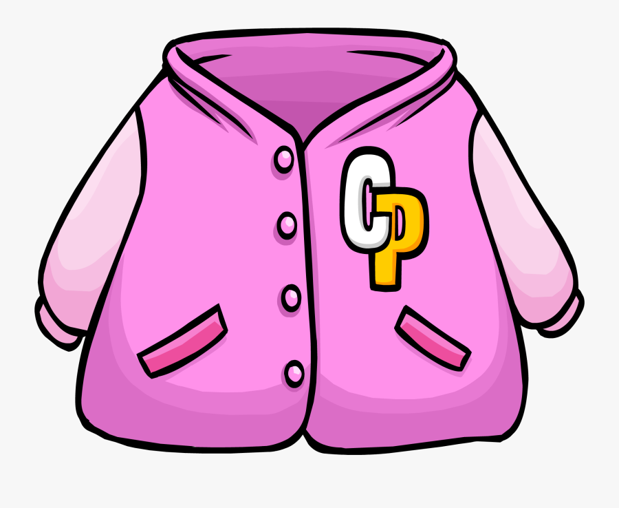 Svg Stock Letterman Jacket Clipart - Pink Jacket Clipart, Transparent Clipart